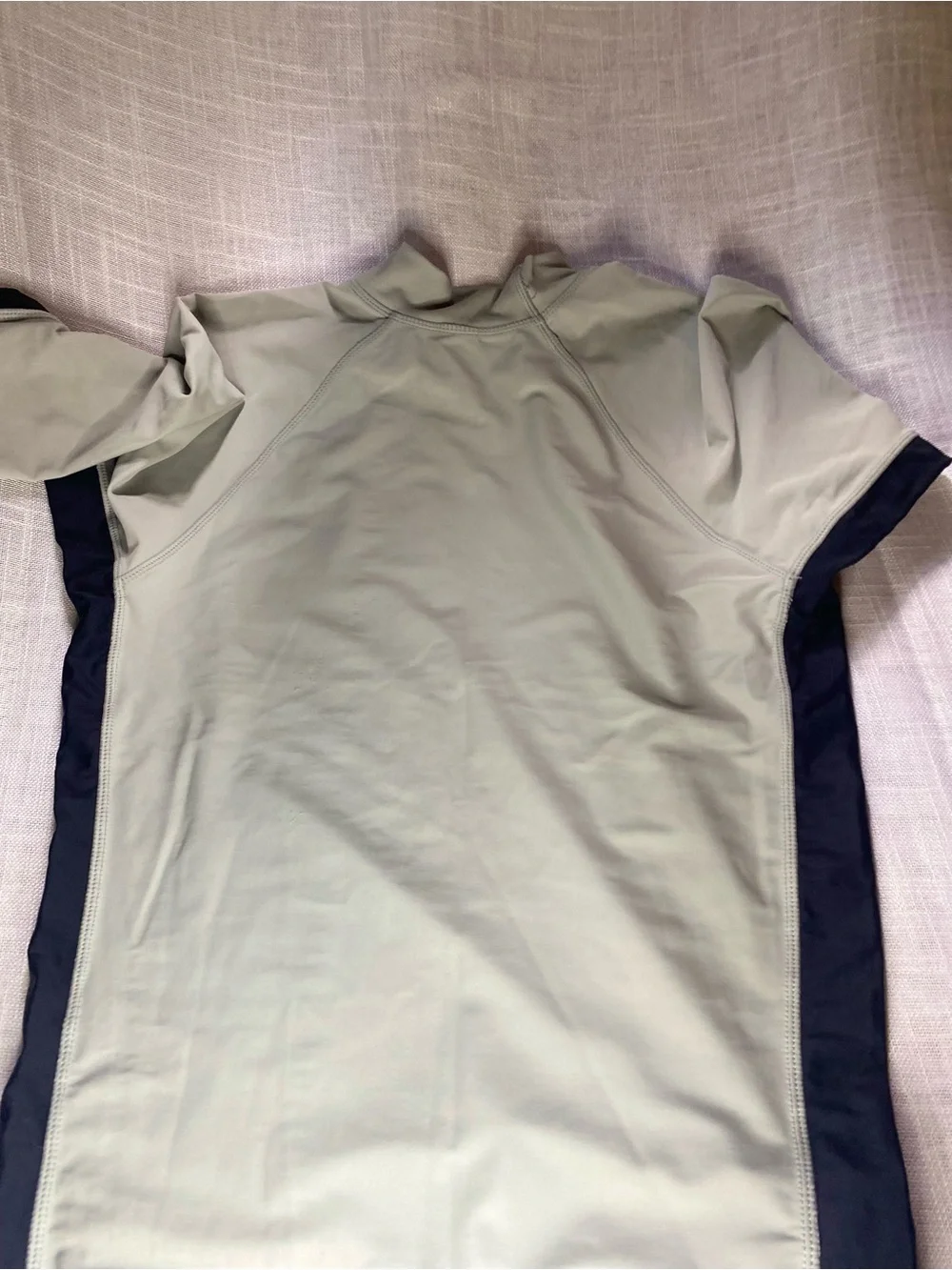 Island Magic Kids' Short Sleeve Rashguard in Sage Green & Black